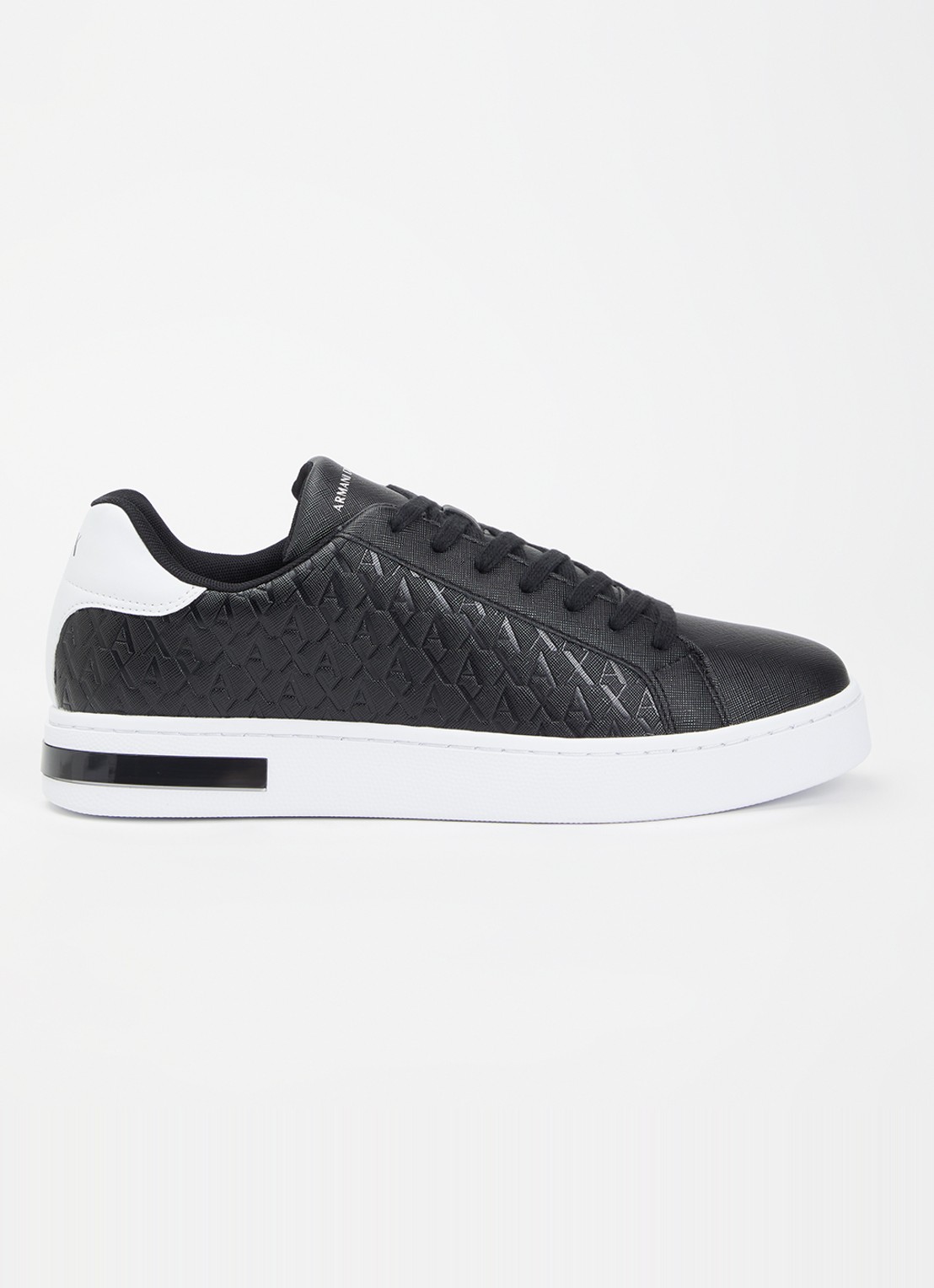 Armani Sneaker met logoprint - voorkant 2 zwart