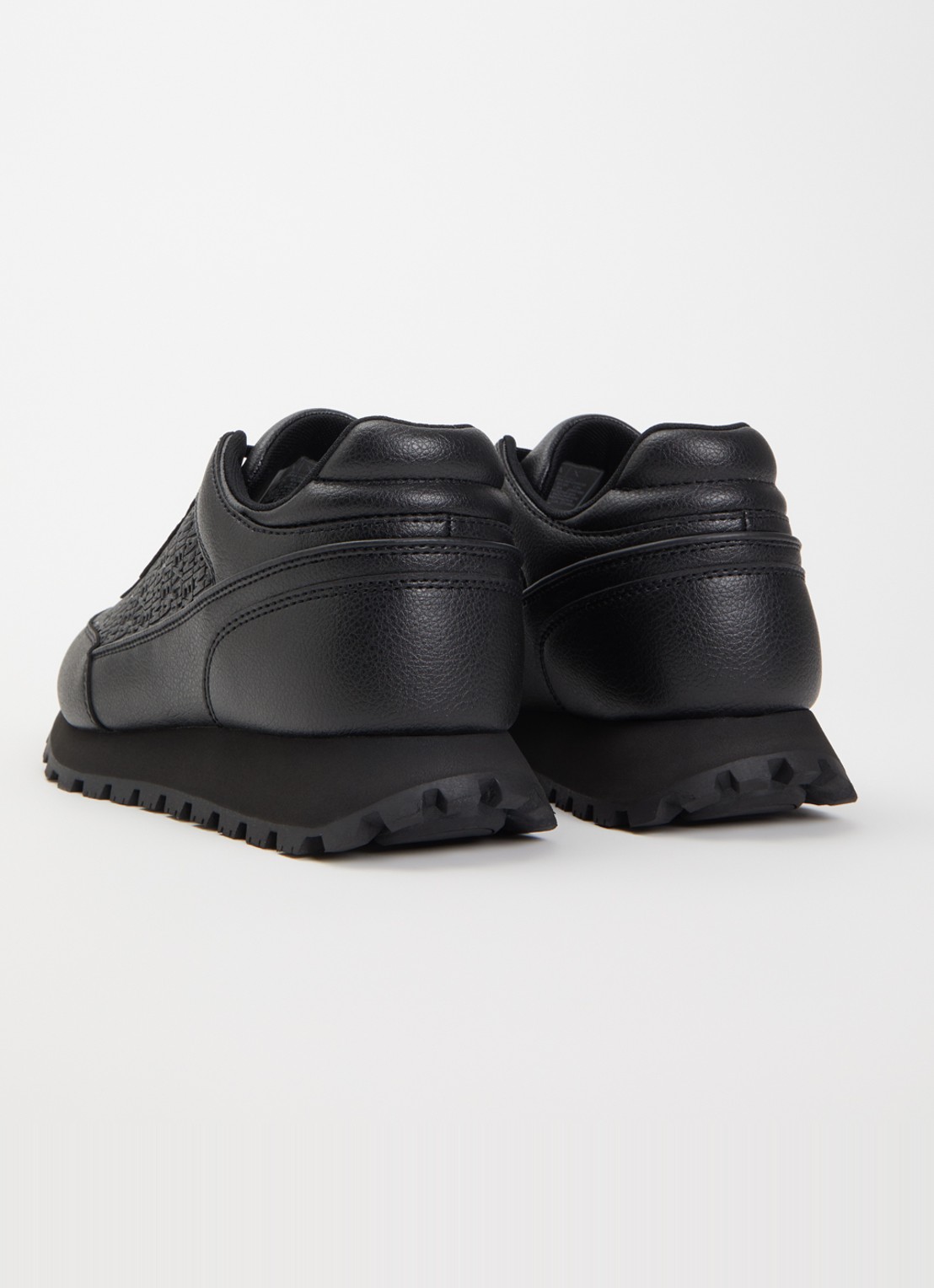 Armani Sneaker met logoprint - achterkant 5 zwart