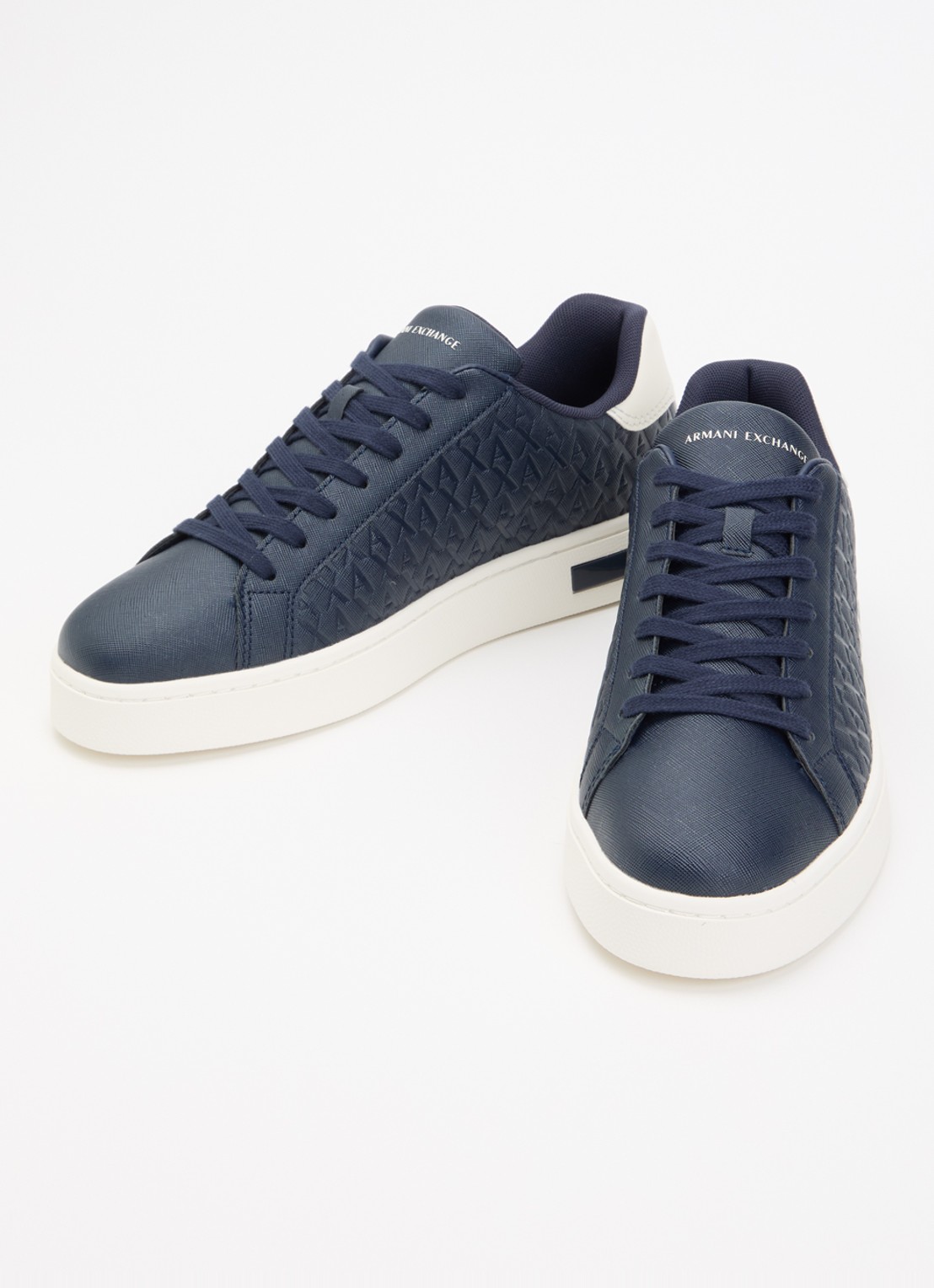 Armani Sneaker met logoprint - detail 2 navy-off white-mb513