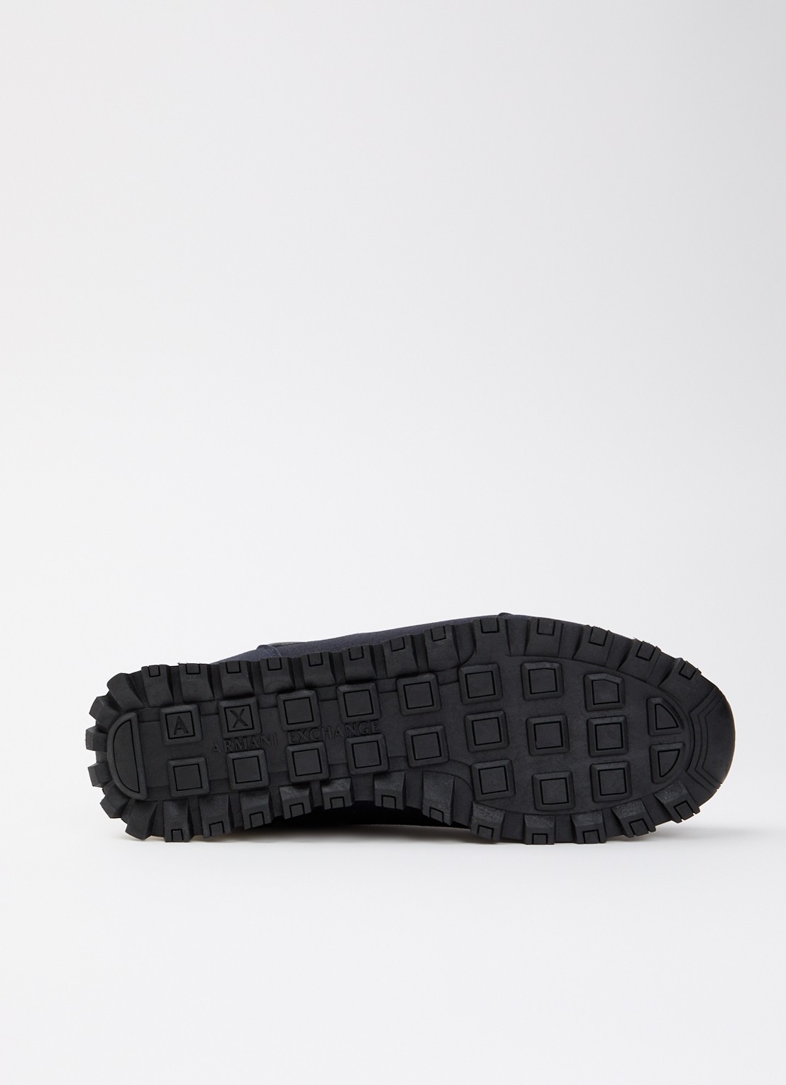 Armani Sneaker met mesh details en logo - detail 3 donkerblauw