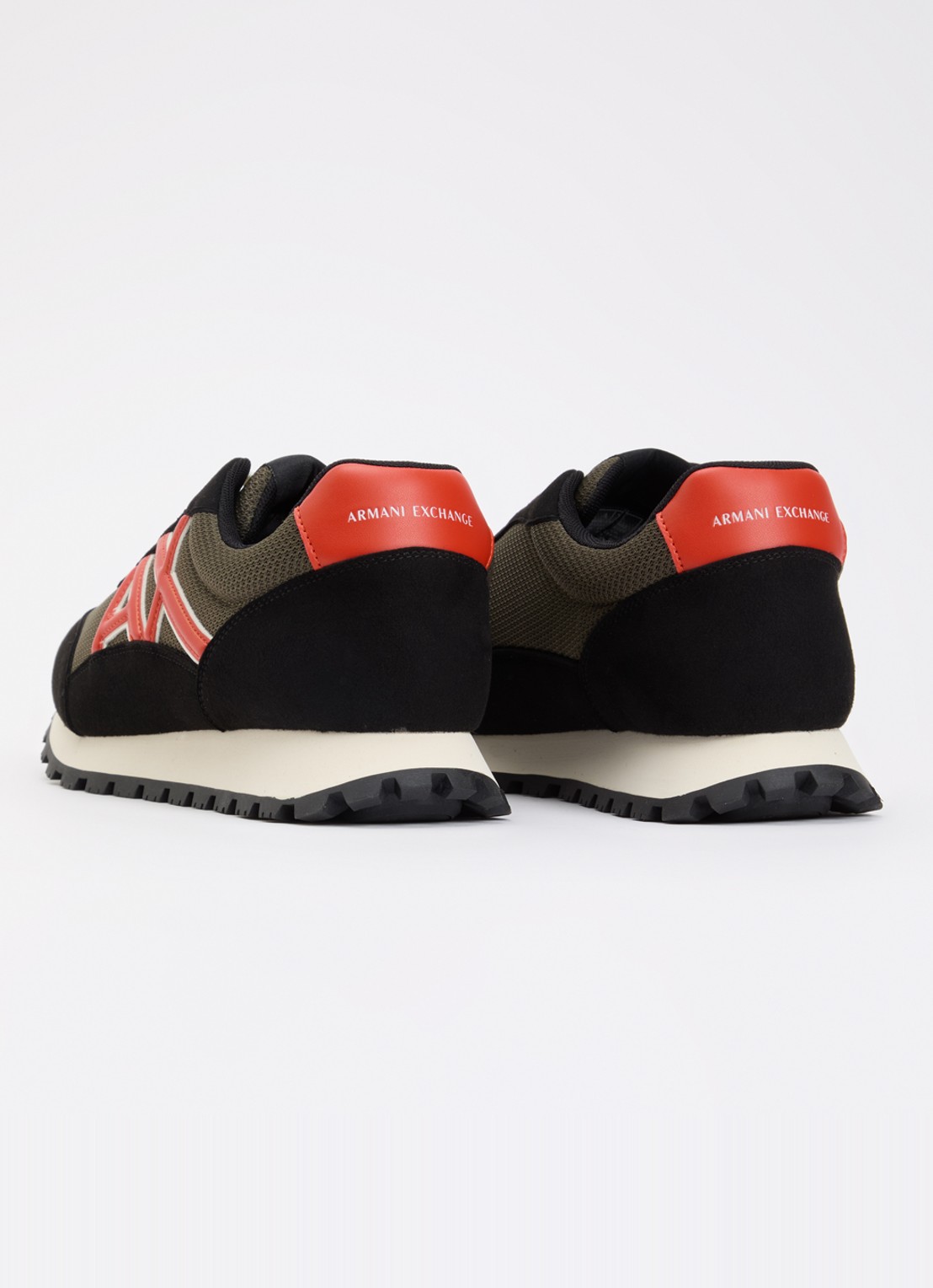 Armani Sneaker met mesh details en logo - achterkant 4 groen