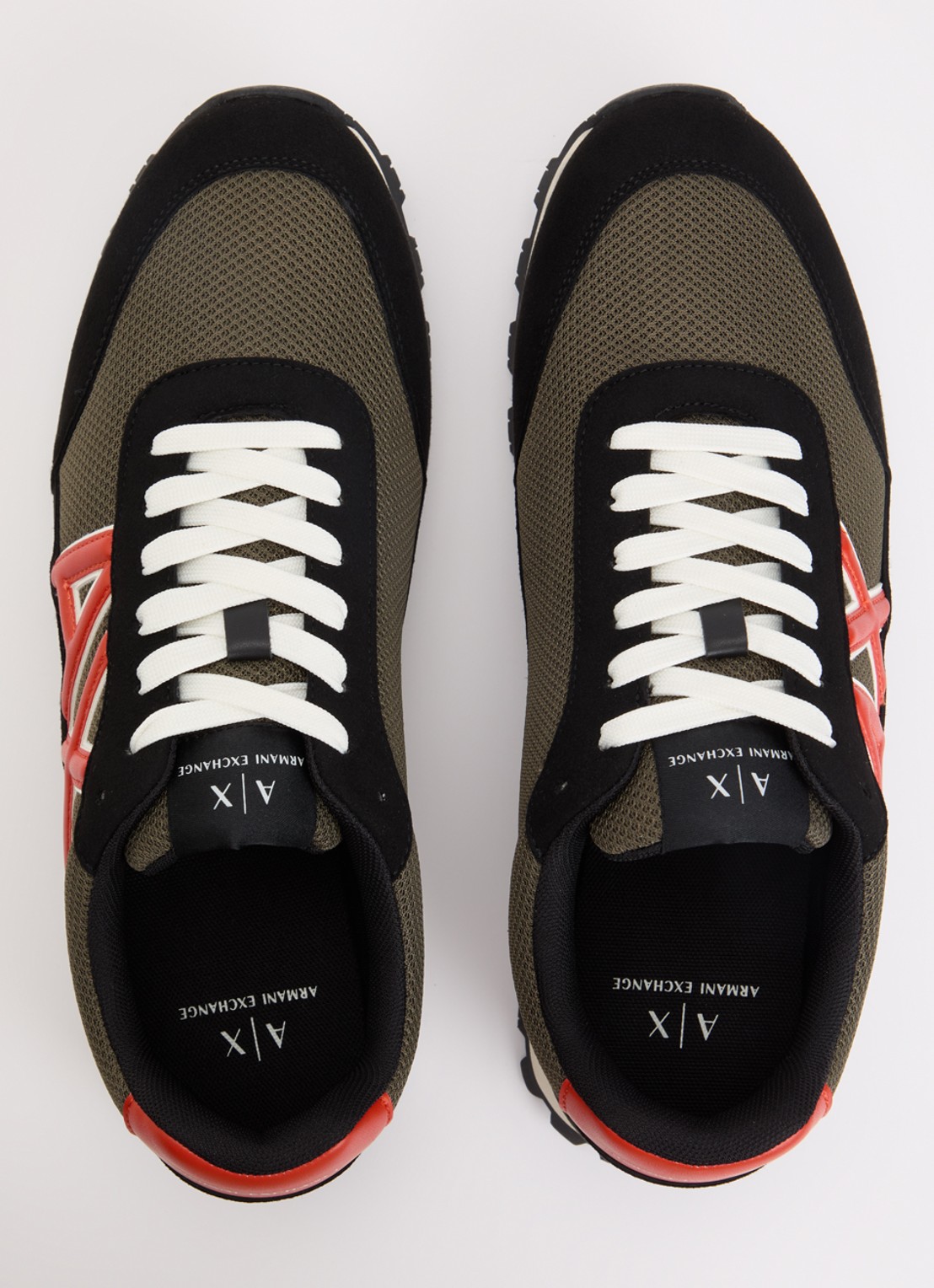 Armani Sneaker met mesh details en logo - detail 2 groen