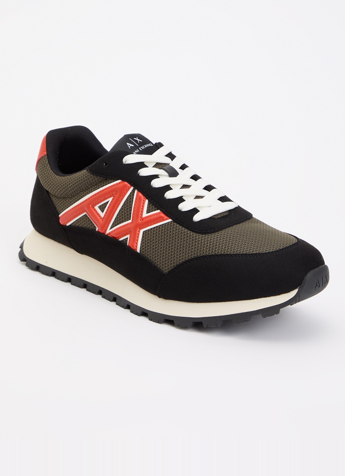 Armani Sneaker met mesh details en logo - voorkant 5 groen