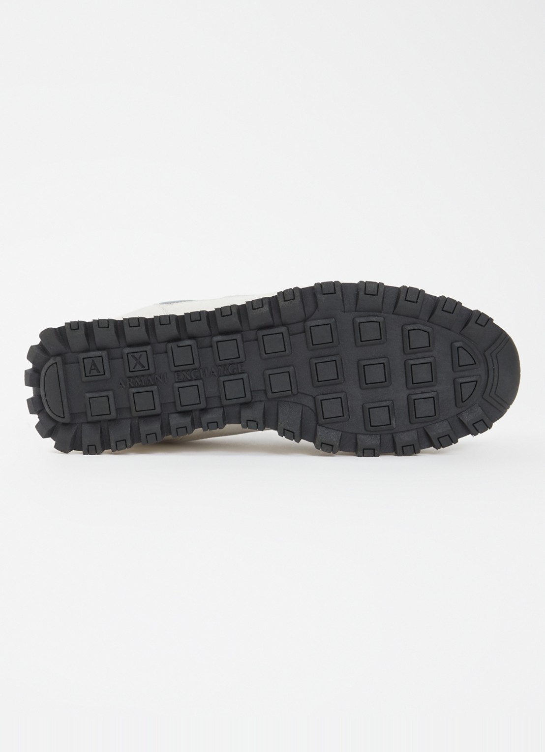 Armani Sneaker met mesh details en logo - detail 4 lichtgrijs
