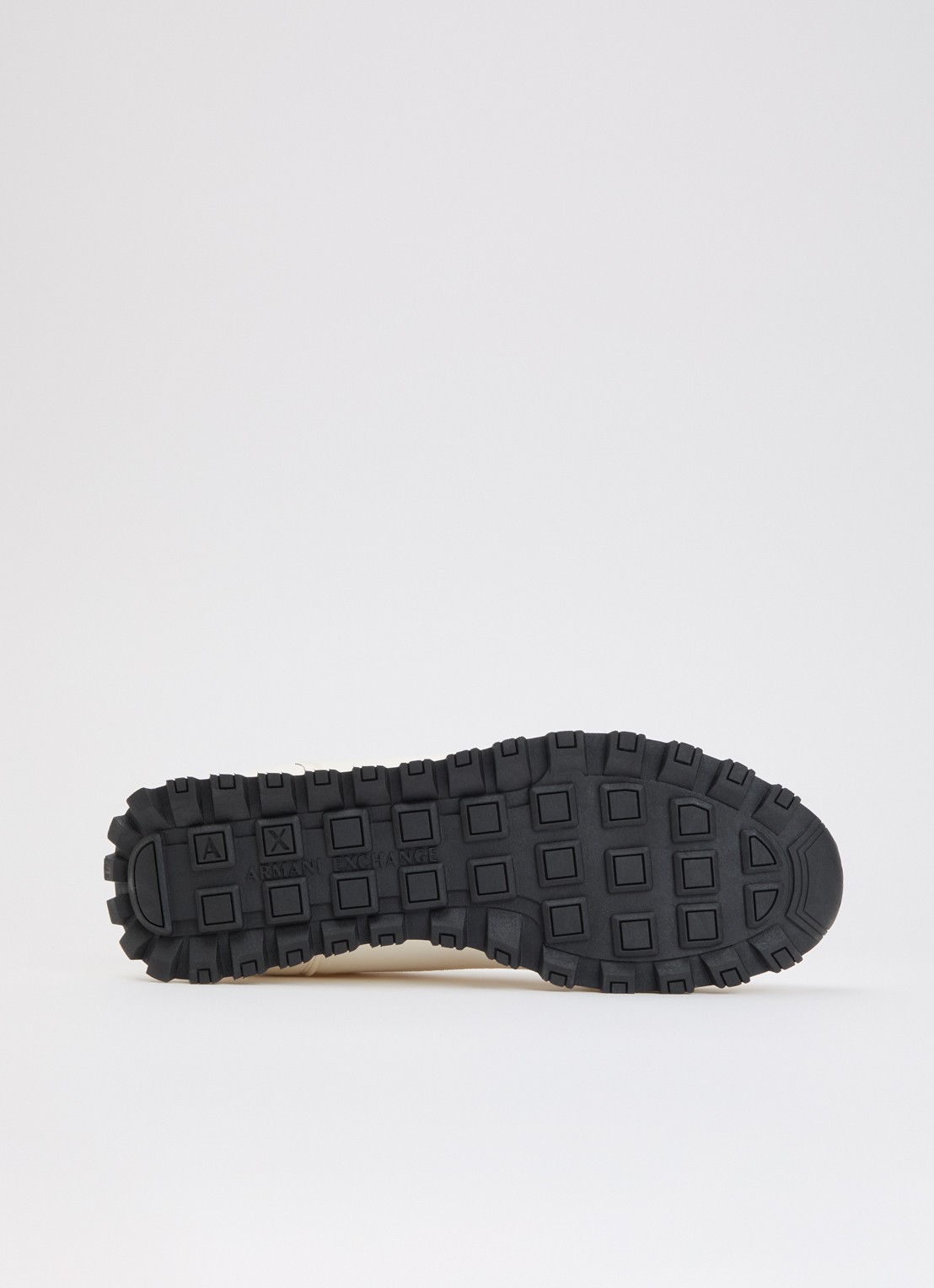 Armani Sneaker met mesh details en logo - detail 3 ivoor