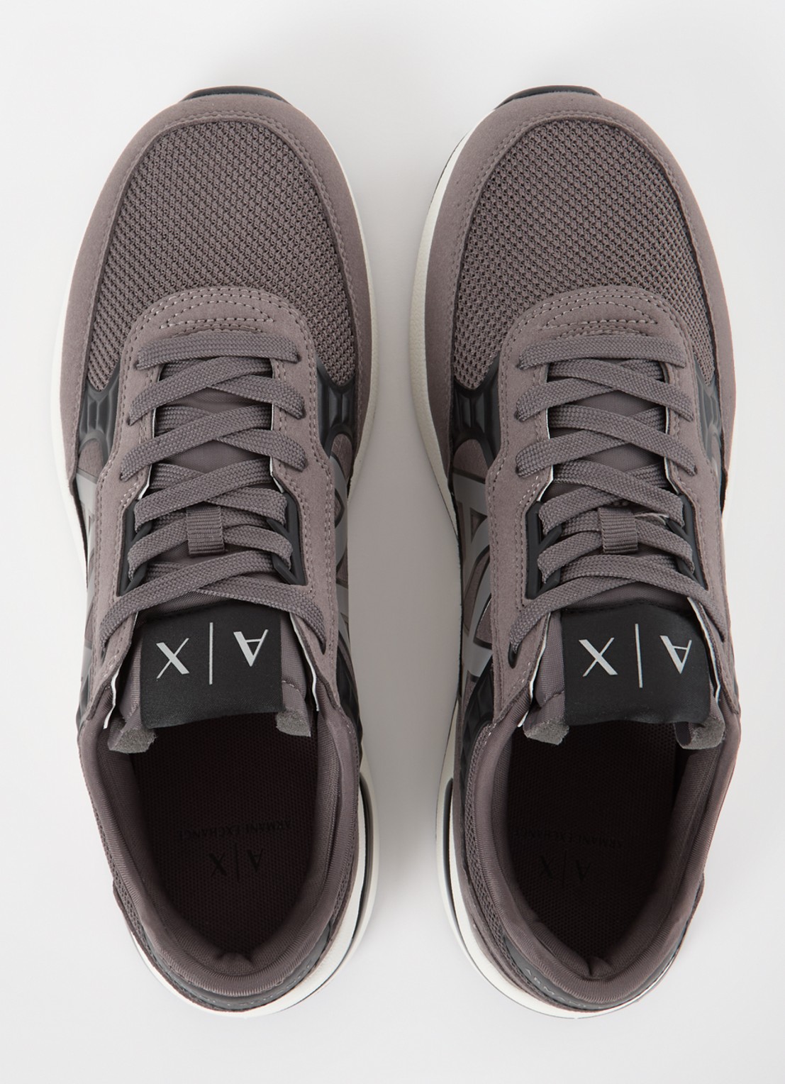 Armani Sneaker met mesh details - detail 3 taupe