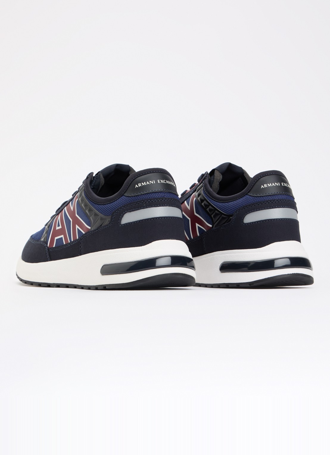 Armani Sneaker met mesh details - achterkant 4 donkerblauw