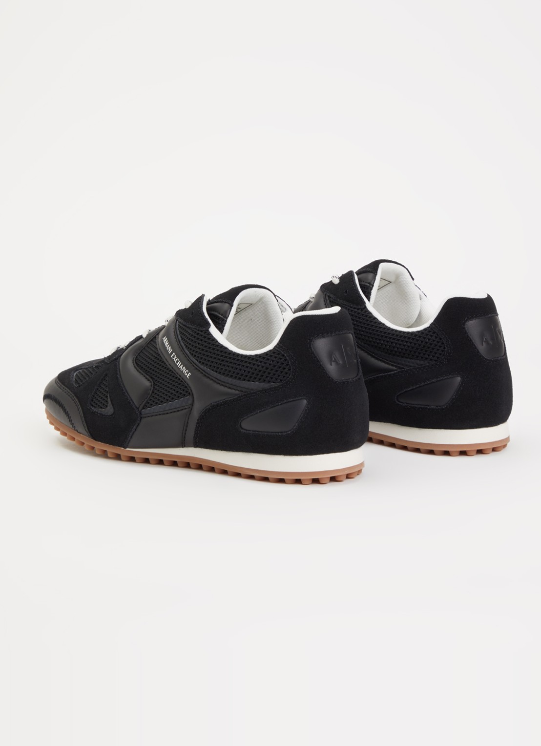 Armani Sneaker met mesh details - achterkant 4 zwart