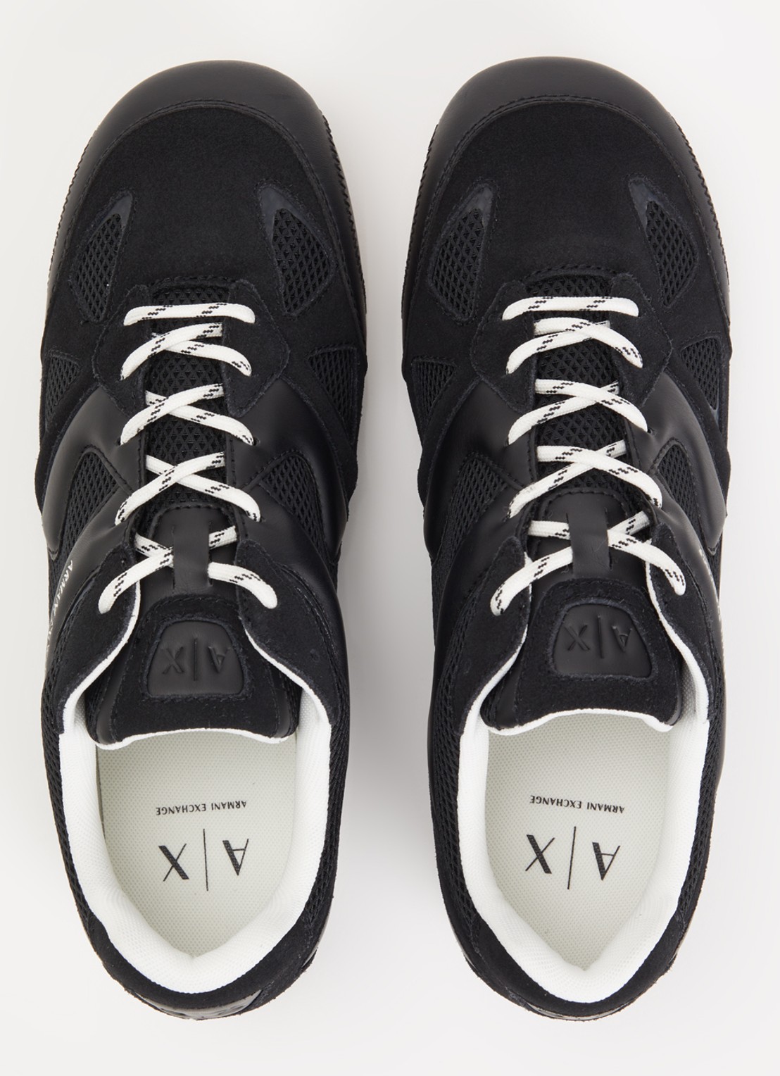 Armani Sneaker met mesh details - detail 2 zwart