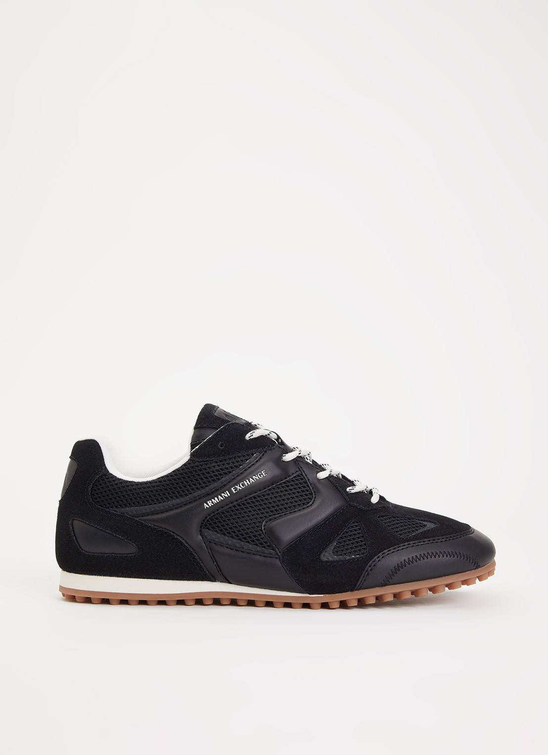 Armani Sneaker met mesh details - voorkant 5 zwart