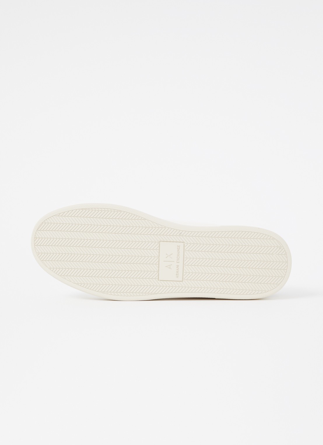 Armani Sneaker met suède details en logo - detail 3 beige