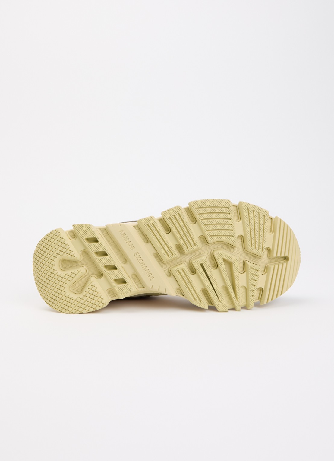 Armani Sneaker met suéde details  - detail 4 creme