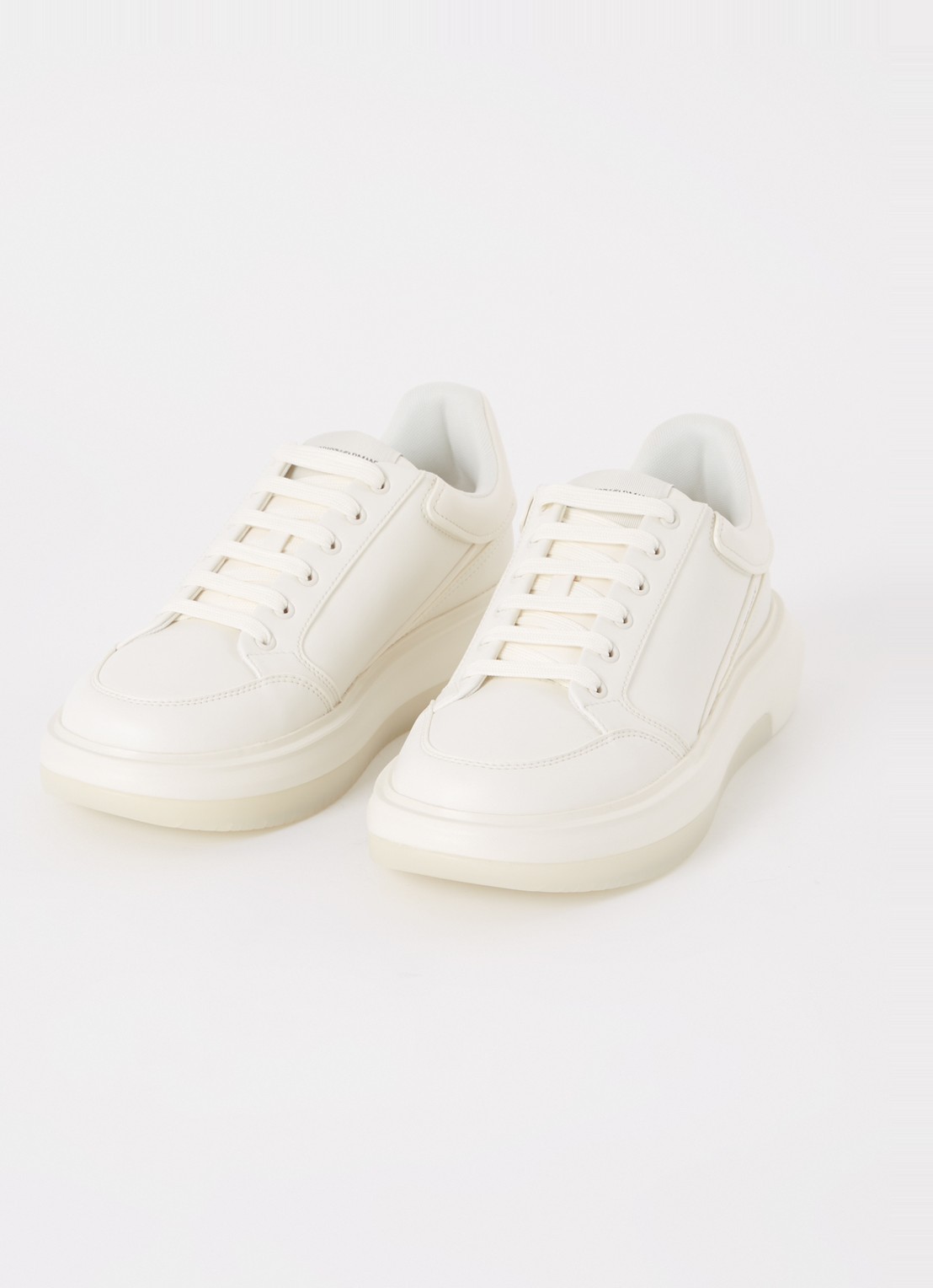 Armani Sneaker van leer met logo - detail 2 wit