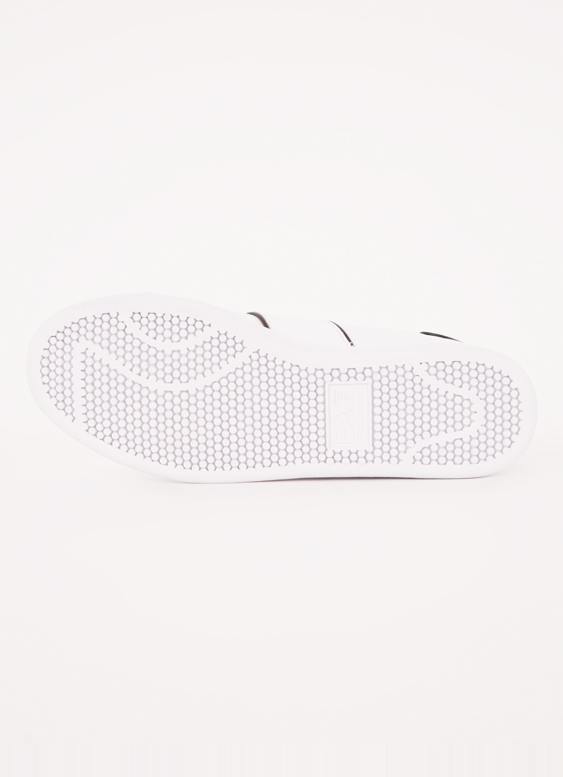 Armani Sneaker van leer met logo - detail 3 wit