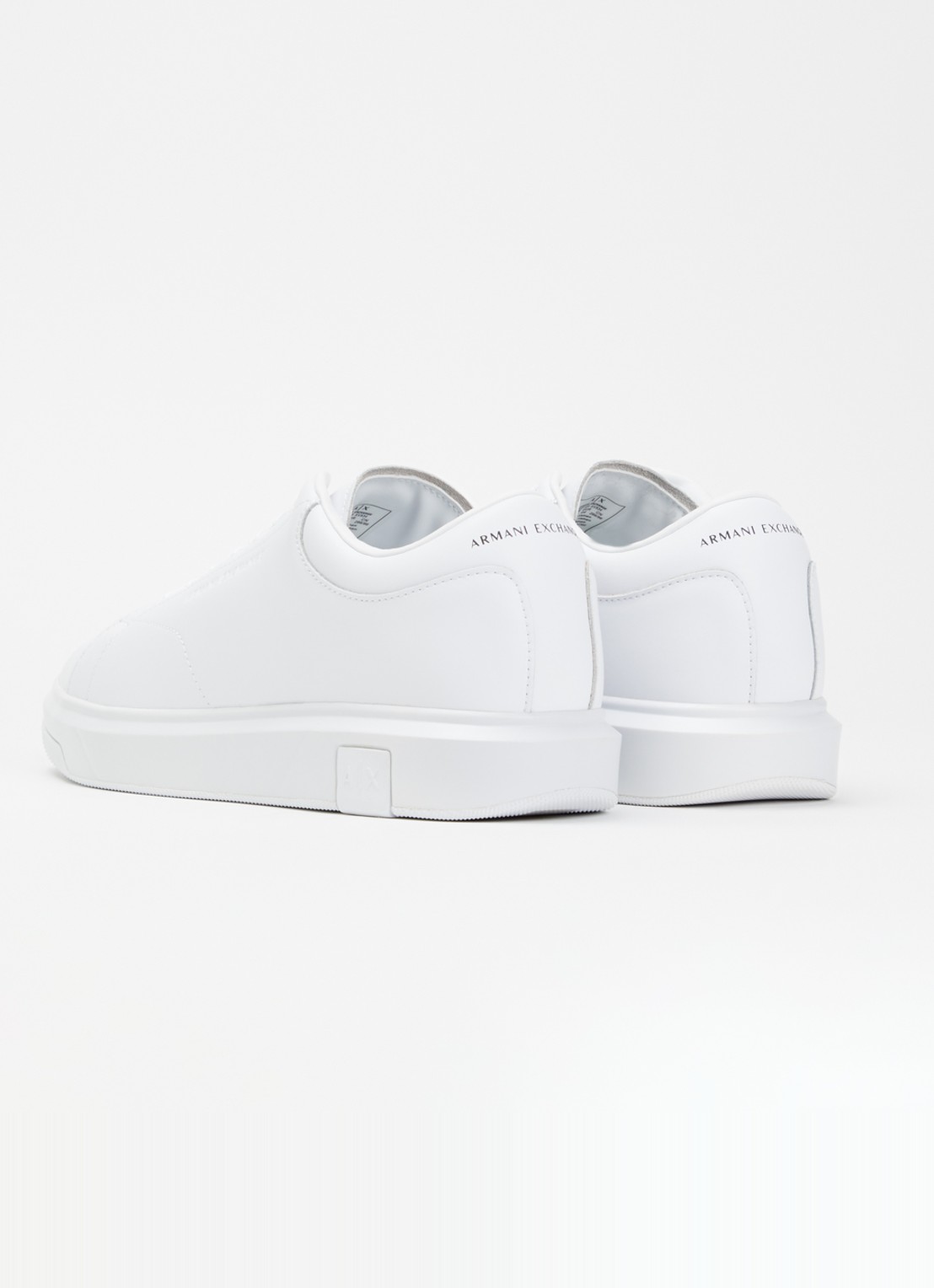 Armani Sneaker van leer met logo - achterkant wit