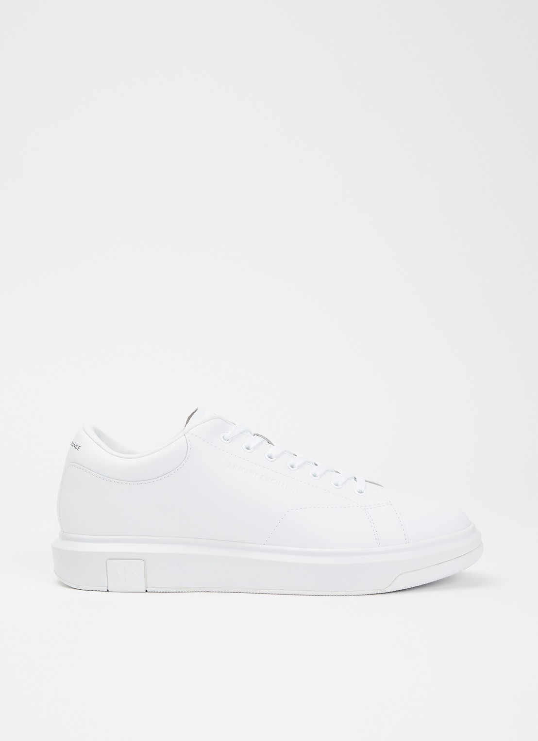Armani Sneaker van leer met logo - voorkant 2 wit