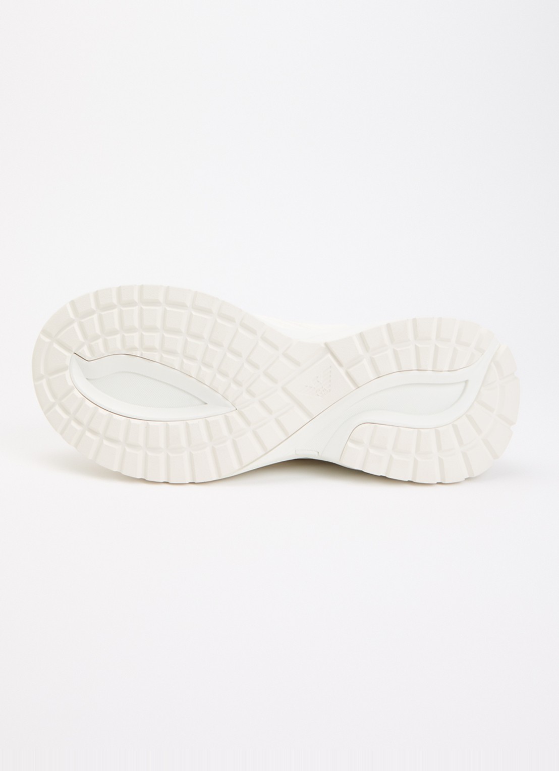 Armani Sneaker van leer met mesh details  - detail 4 wit