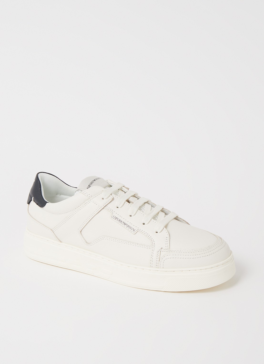 Armani Sneaker van leer  - voorkant wit