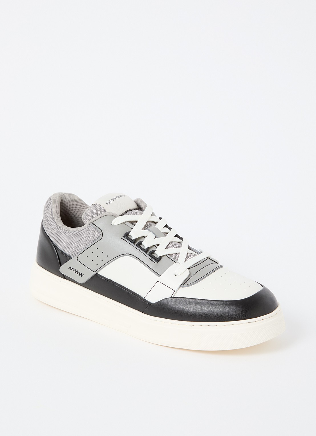 Armani Sneaker van leer - voorkant 5 grijs