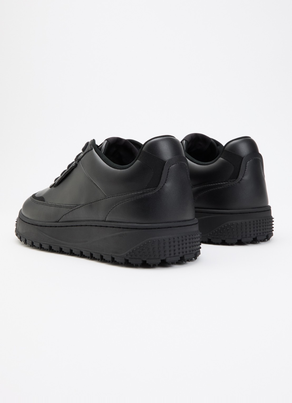 Armani Sneaker van leer - achterkant 5 zwart