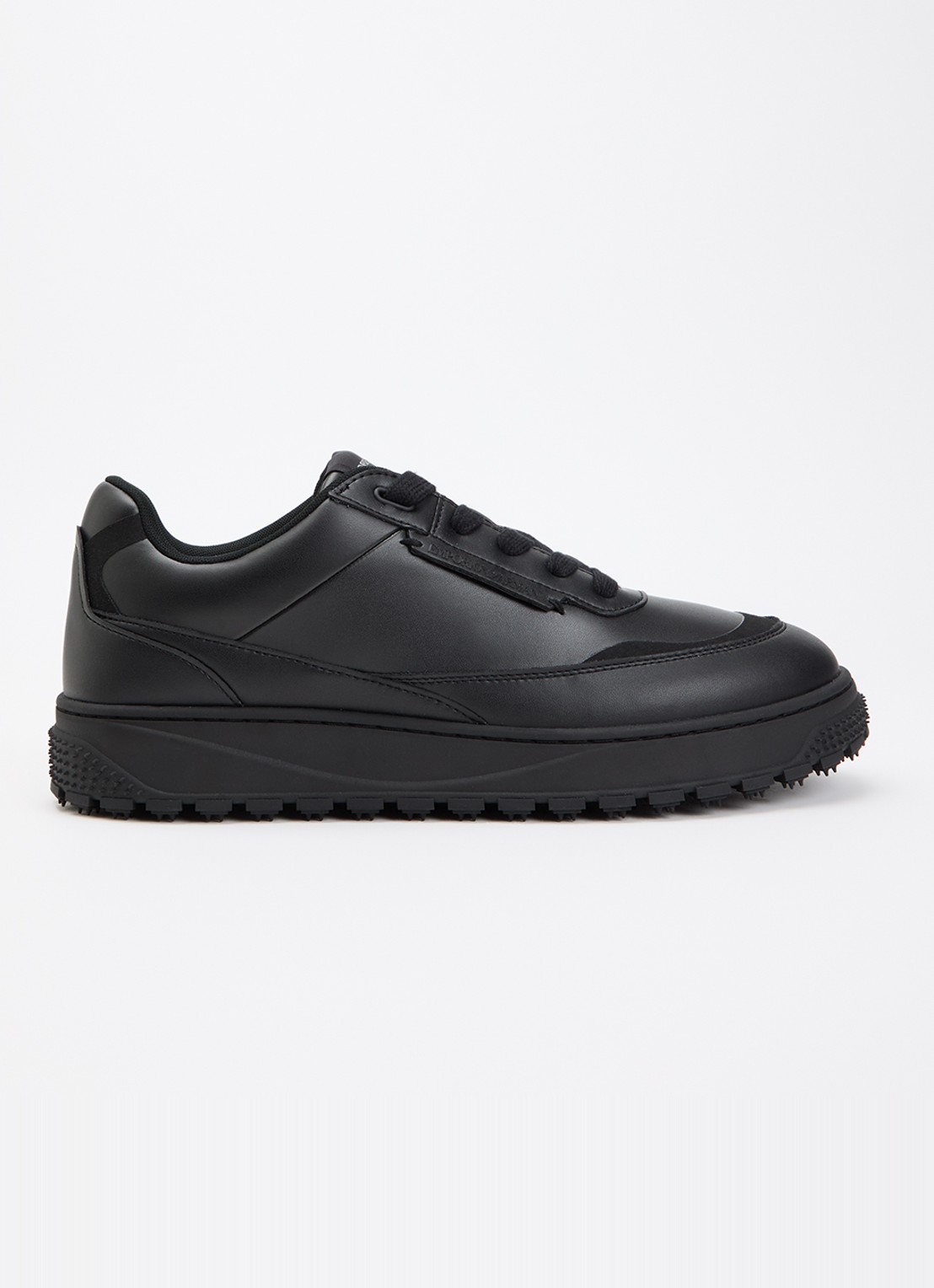 Armani Sneaker van leer - voorkant 4 zwart