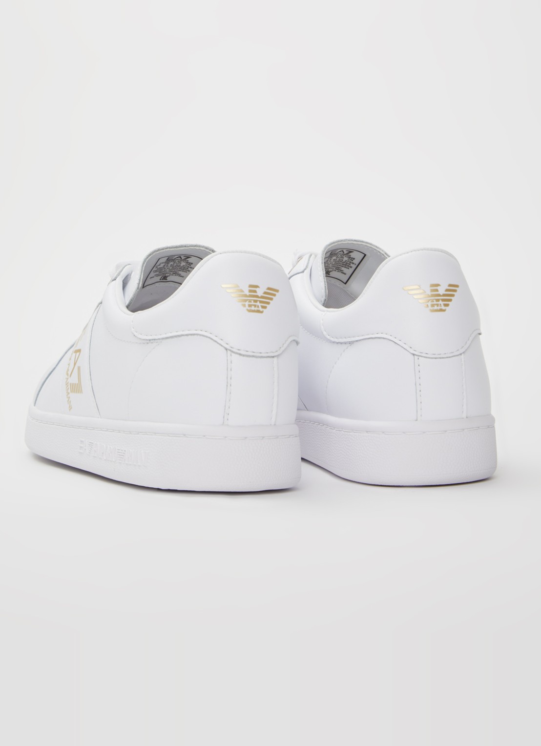 Armani Sneaker van leer - achterkant 2 wit