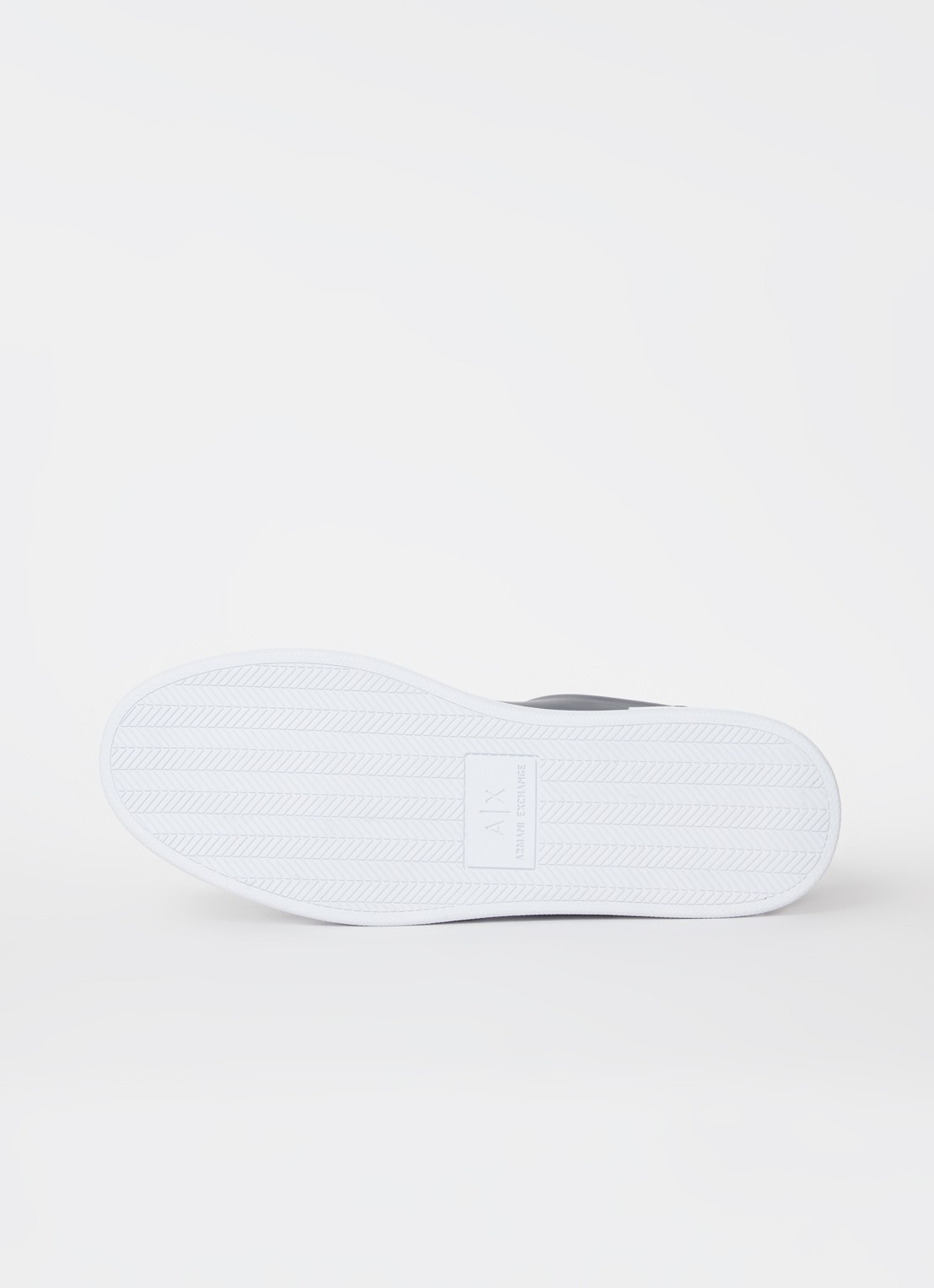 Armani Sneaker van leer - detail 4 donkerblauw
