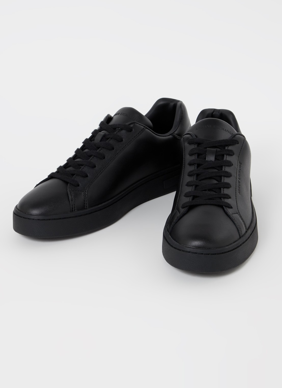 Armani Sneaker van leer - detail 3 zwart