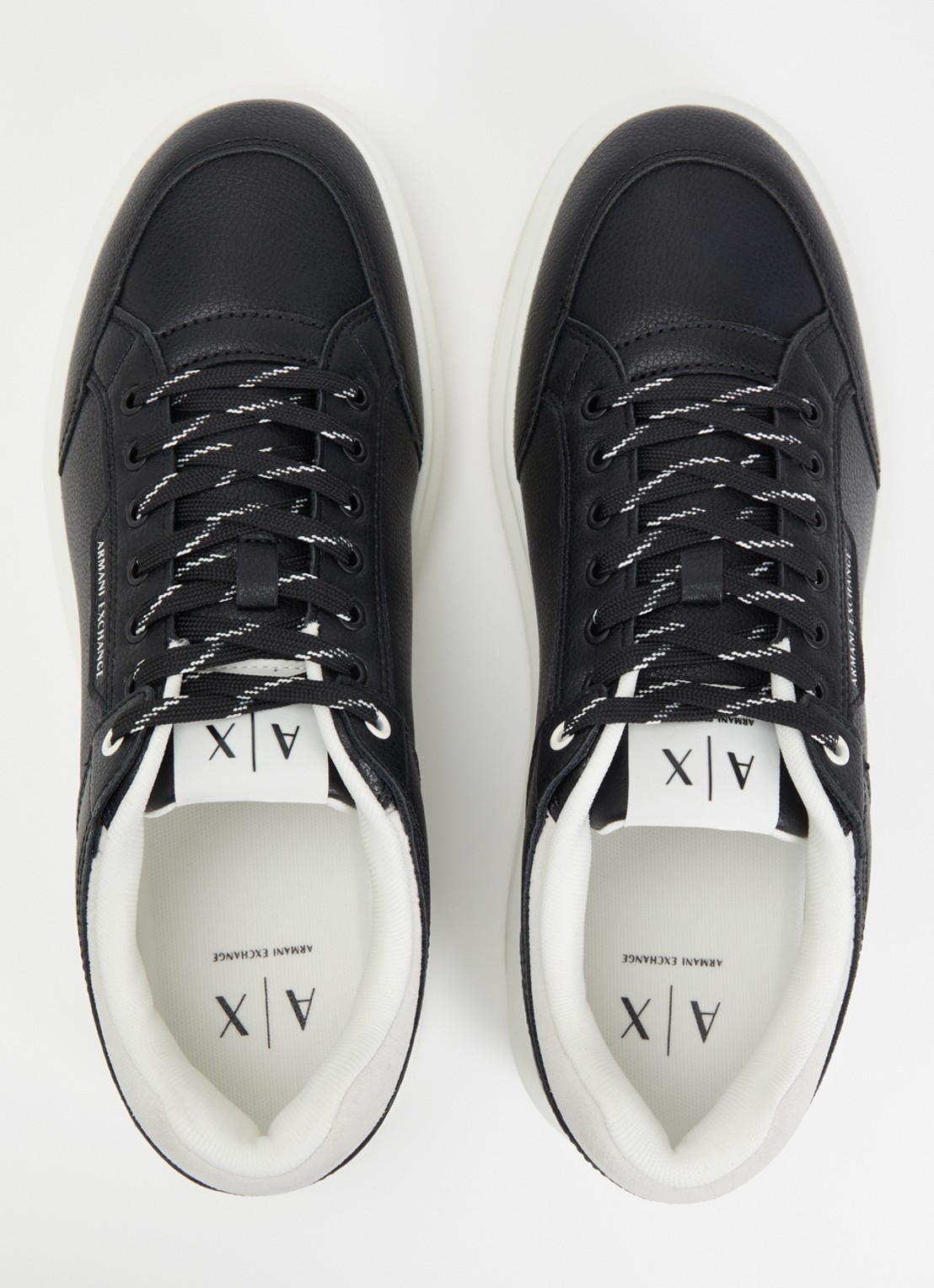 Armani Sneaker van leer - detail 3 zwart