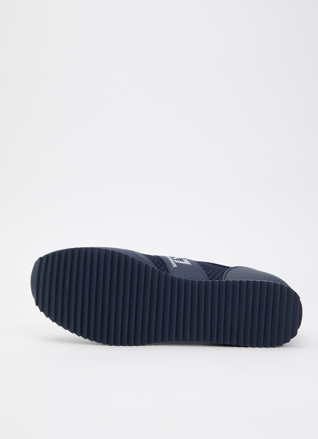 Armani Sneaker van mesh met logo - detail 5 donkerblauw