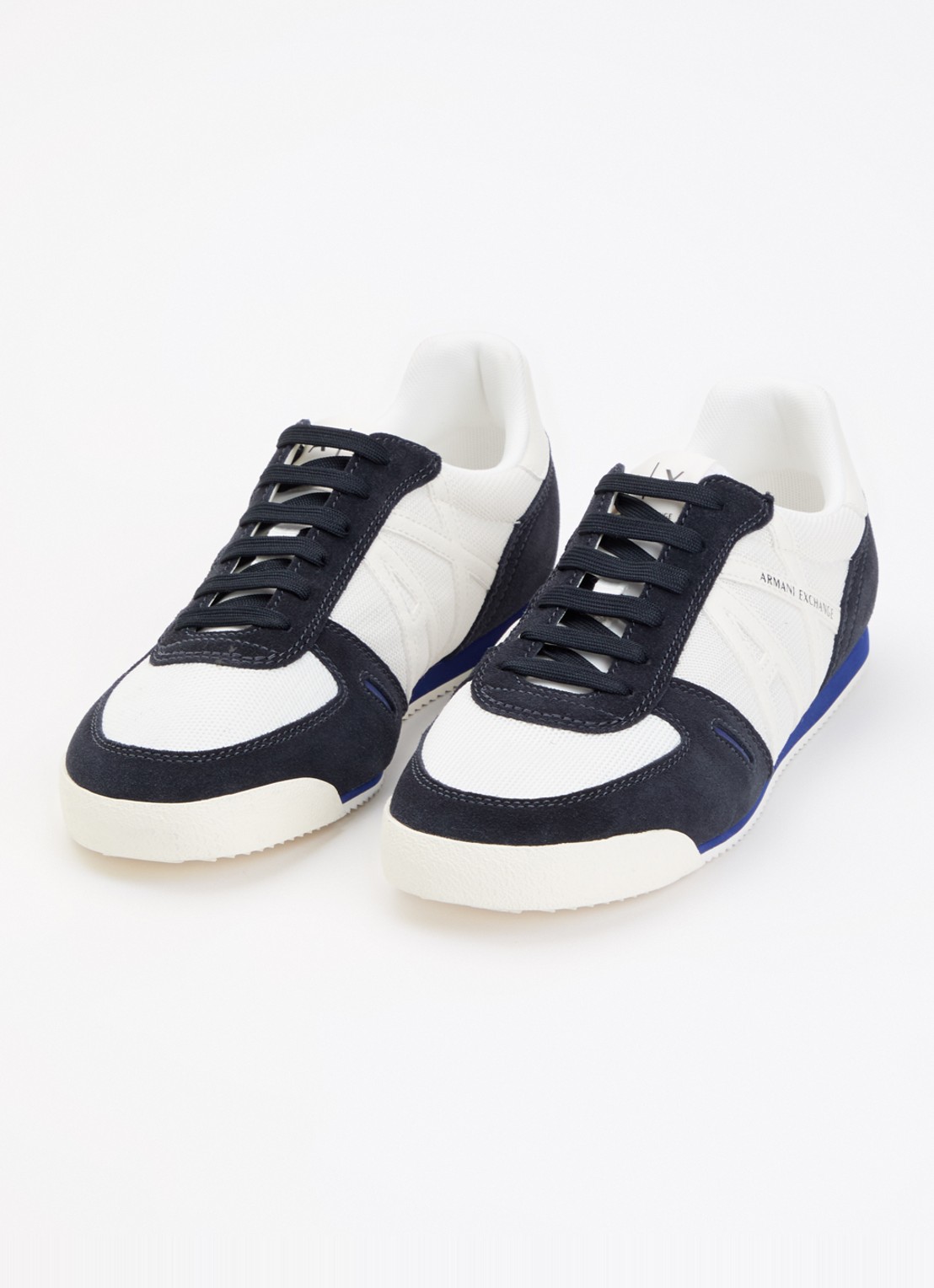 Armani Sneaker van mesh met logo - detail 3 wit