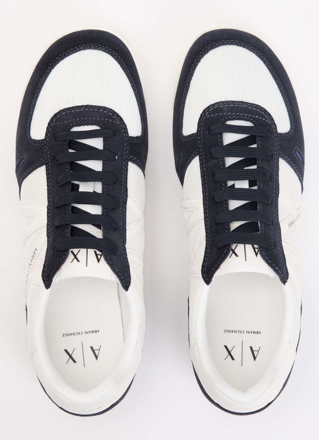 Armani Sneaker van mesh met logo - detail 4 wit