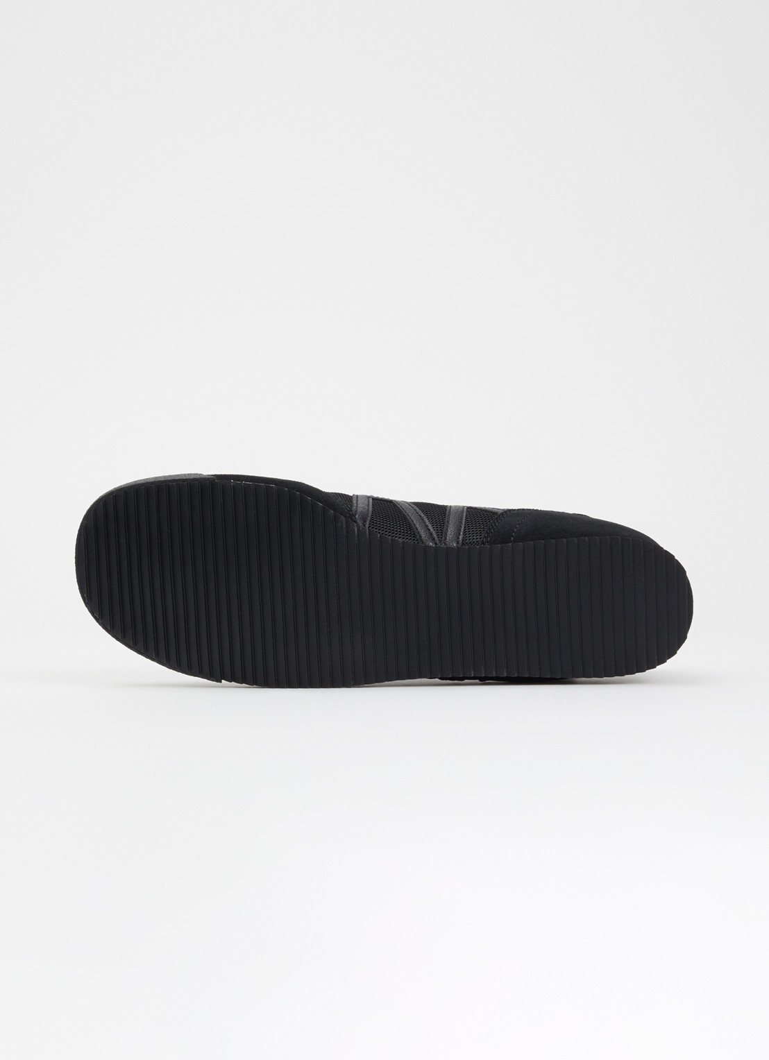 Armani Sneaker van mesh met logo - detail 4 zwart