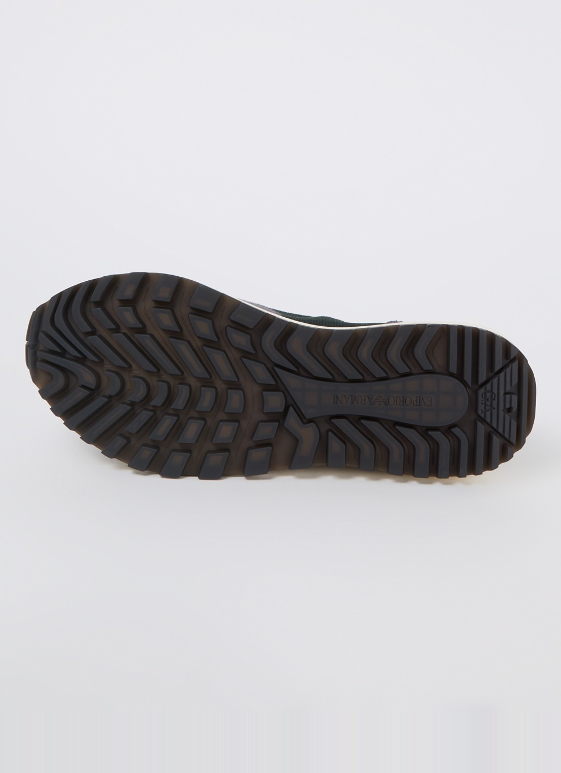 Armani Sneaker van mesh met suède details - detail 5 groen