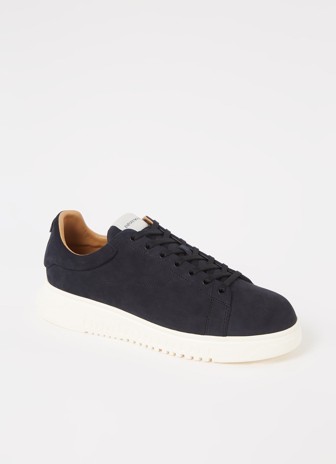 Armani Sneaker van nubuck - voorkant 5 zwart