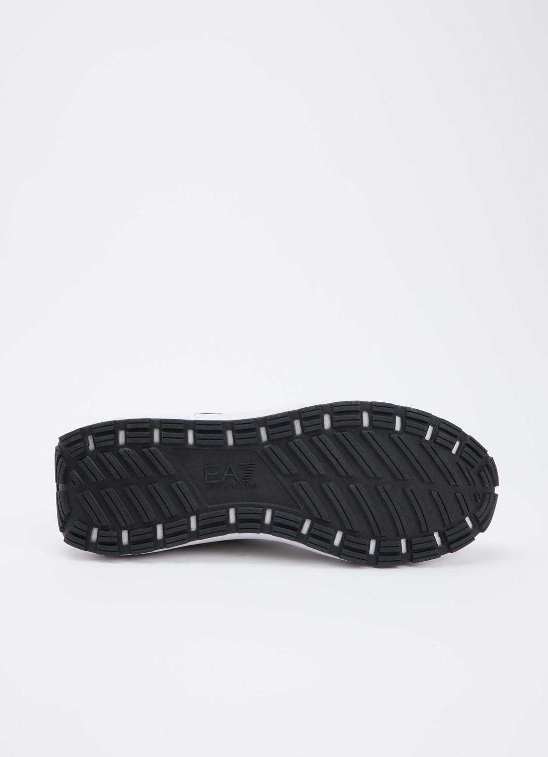 Armani Sneaker van suède met details van mesh - detail 5 gebroken wit