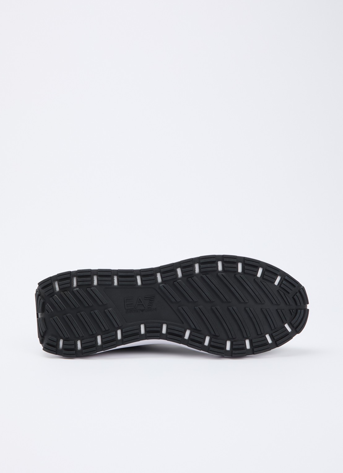 Armani Sneaker van suède met details van mesh - detail 5 groen