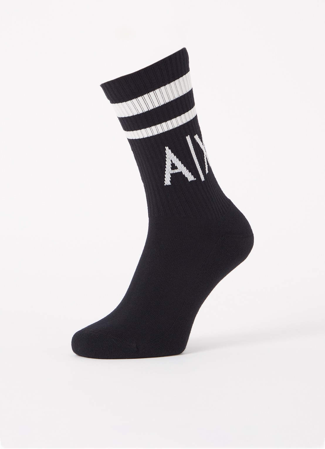 Armani Sokken met logoprint in 2-pack - detail 3 lichtgrijs