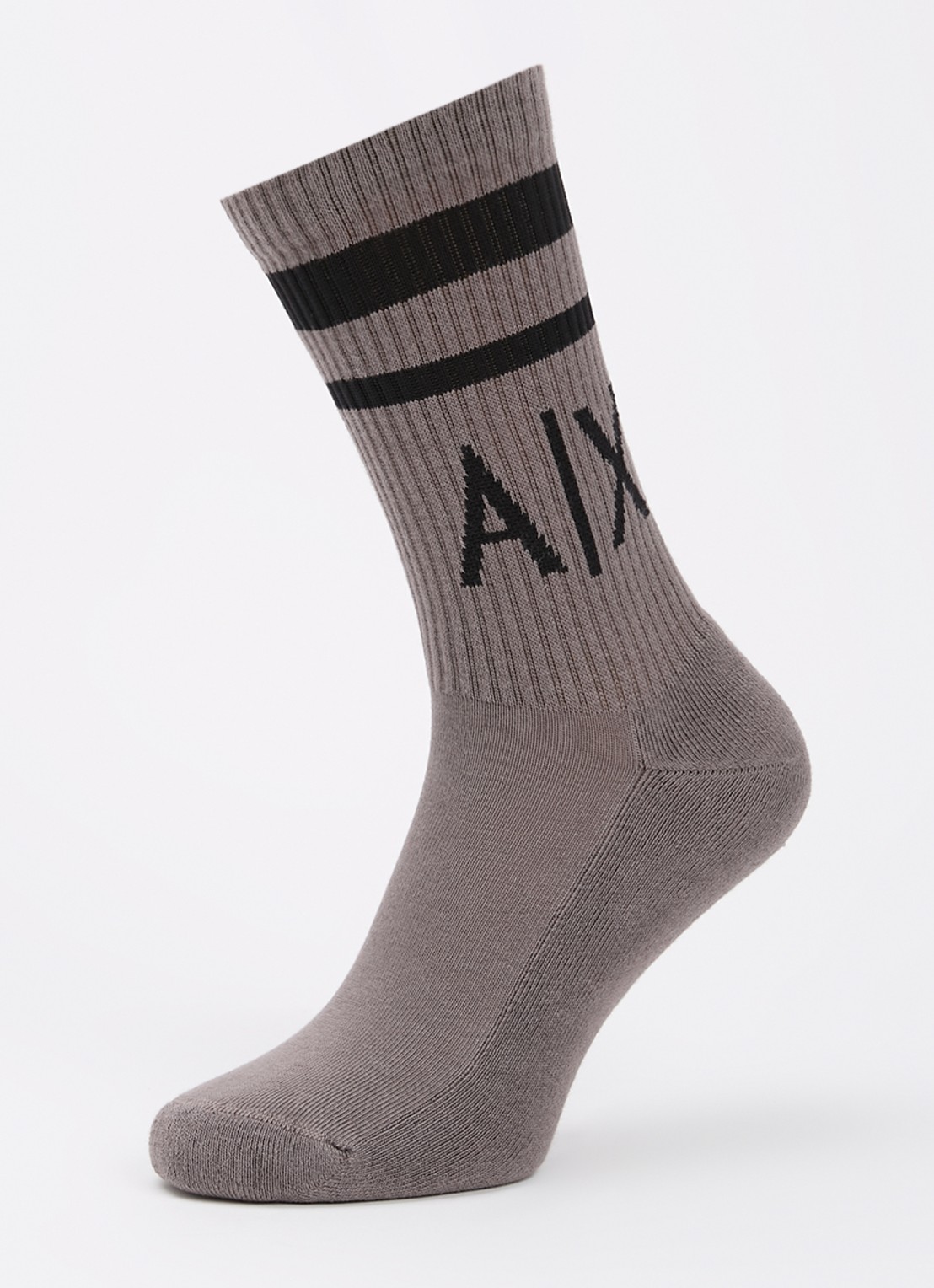 Armani Sokken met logoprint in 2-pack - detail zand