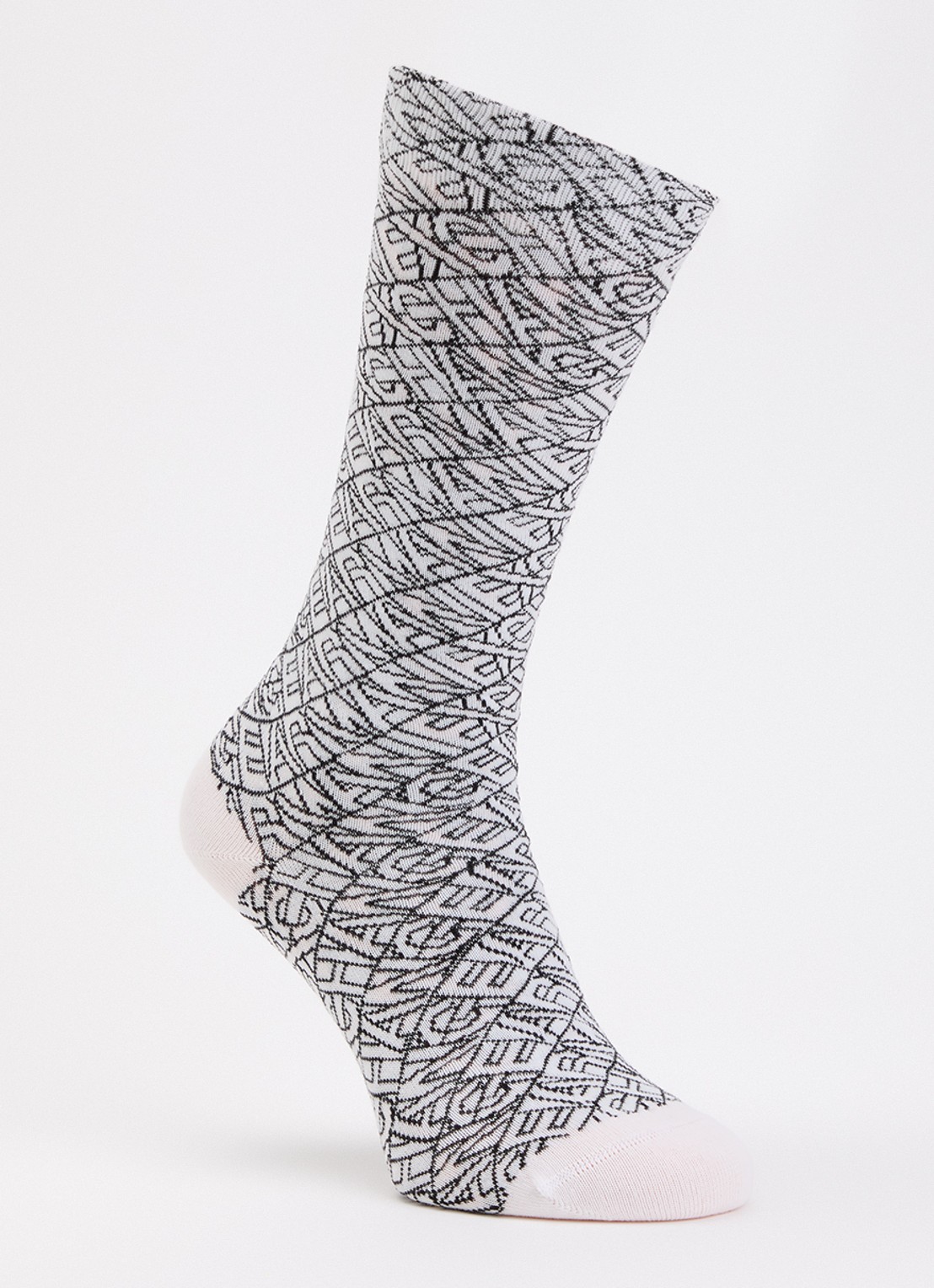 Armani Sokken met logoprint - voorkant 2 wit