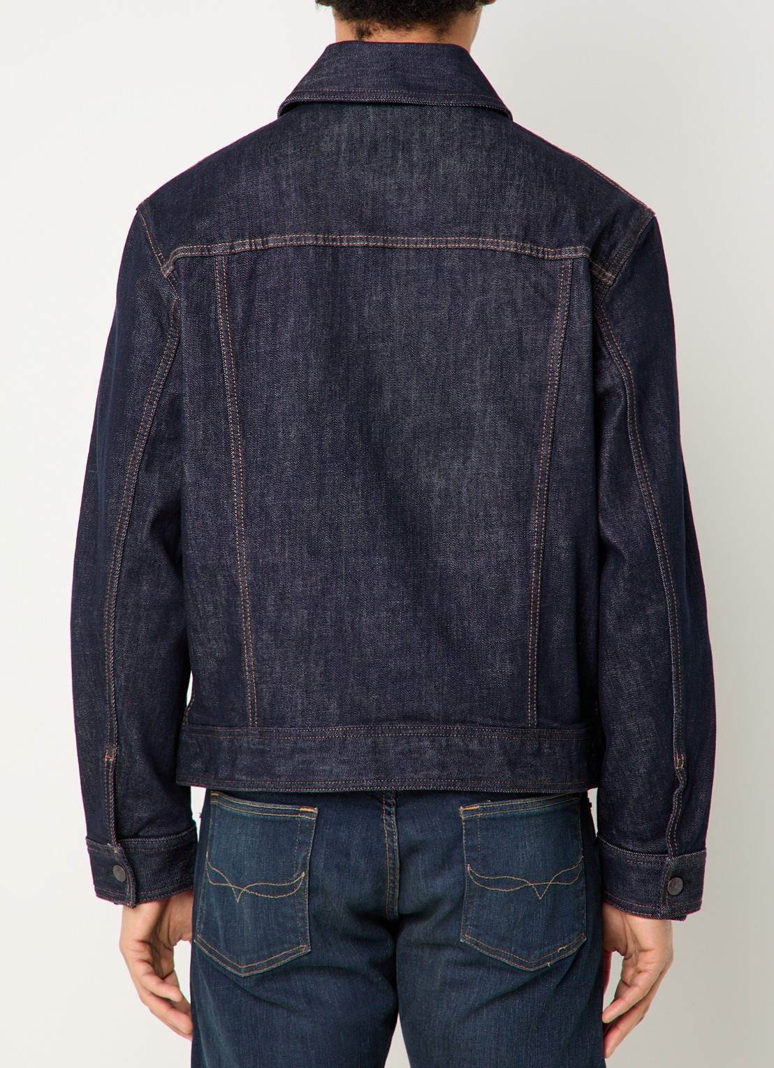 Armani Spijkerjas met borstzakken - achterkant indigo