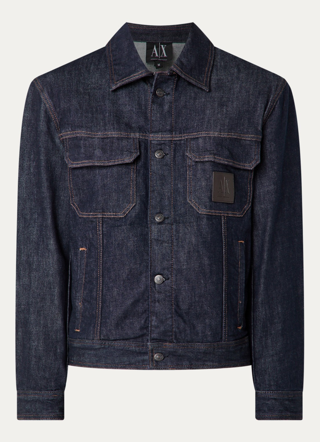 Armani Spijkerjas met borstzakken - voorkant 2 indigo