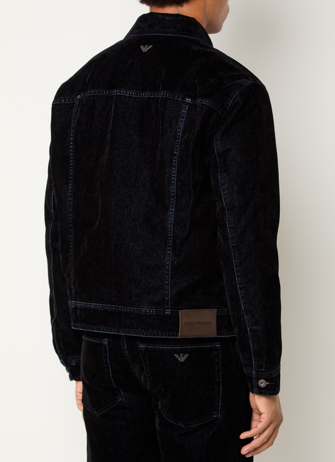 Armani Spijkerjas met borstzakken - achterkant 4 denim