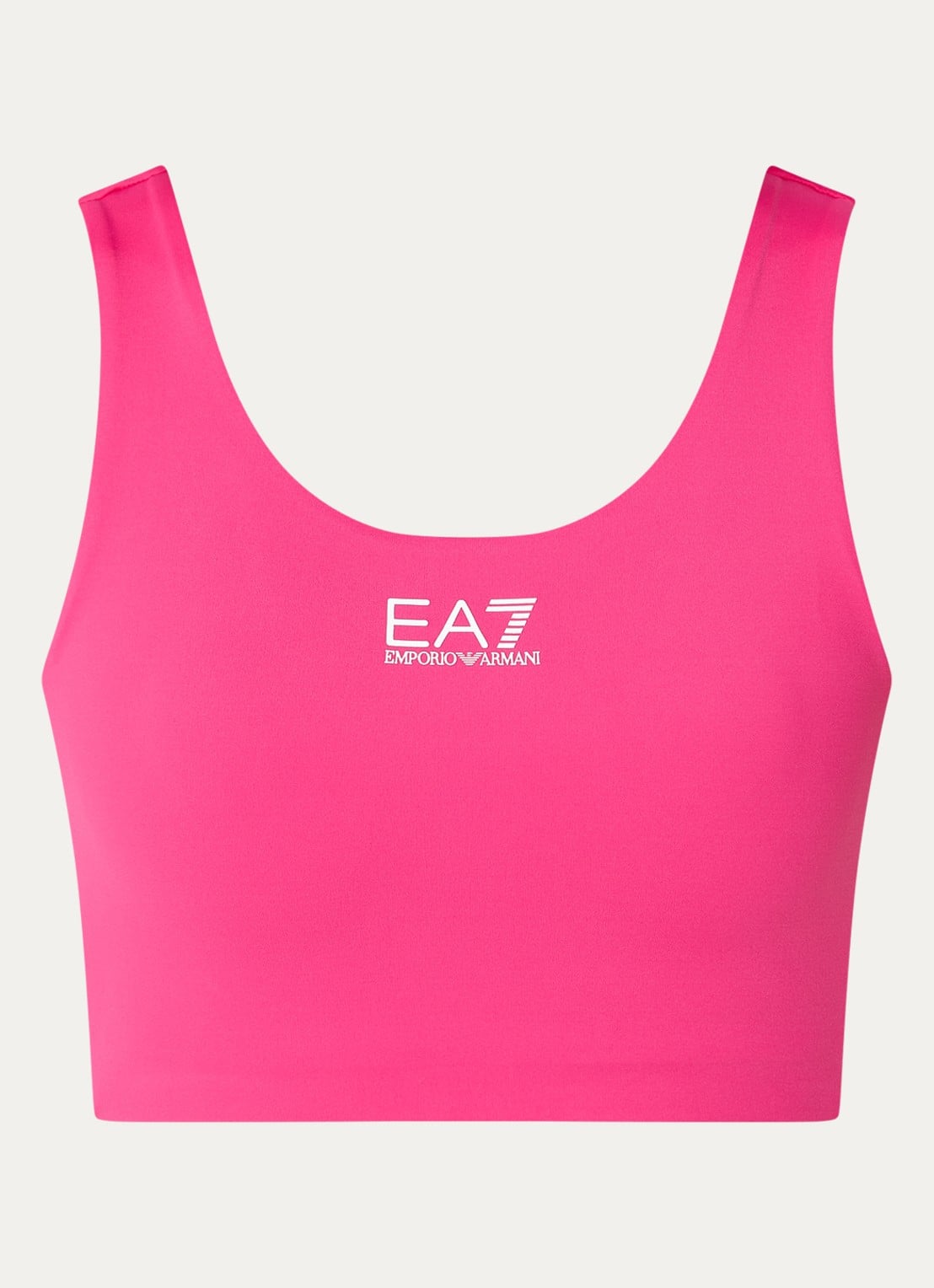 Armani Sport bh met medium support en logo - voorkant 3 roze