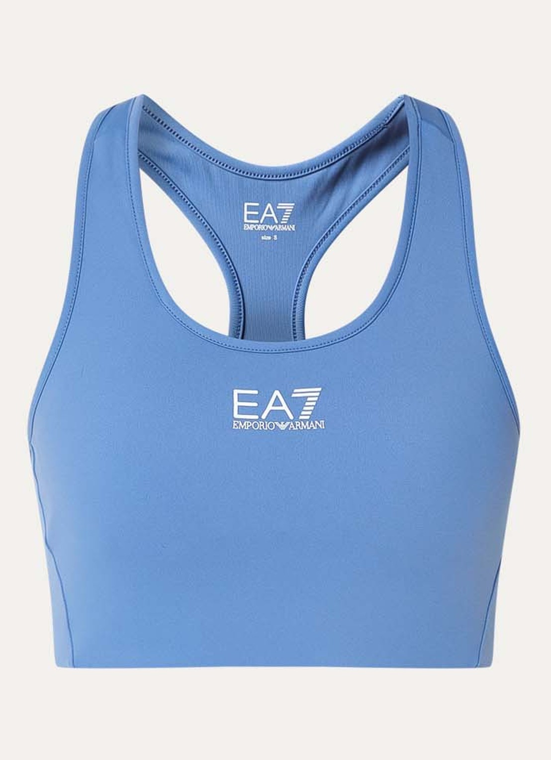 Armani Sport bh met medium support en logo - voorkant 2 donkerblauw