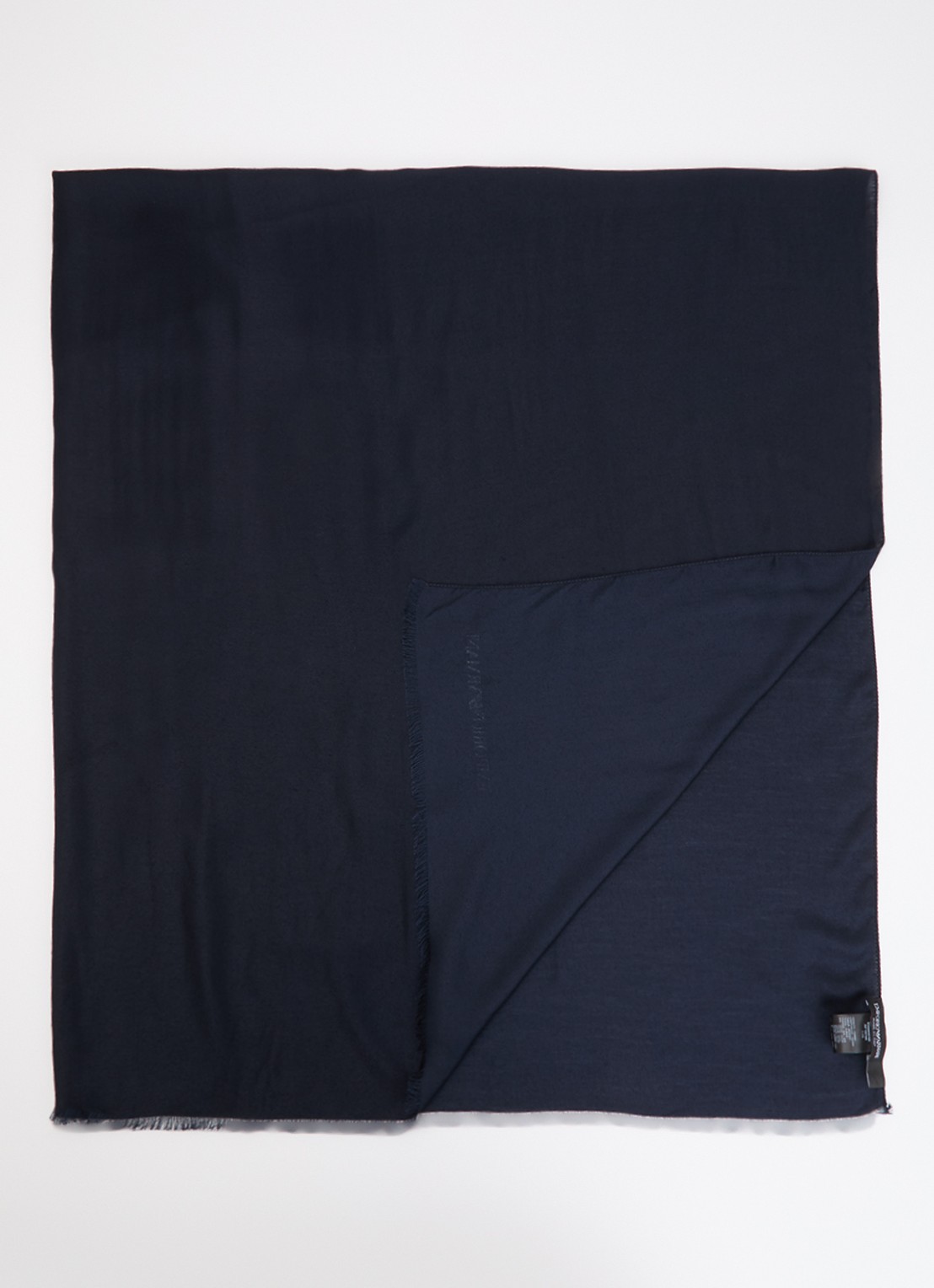 Armani Stole sjaal 180 x 79 cm - voorkant donkerblauw