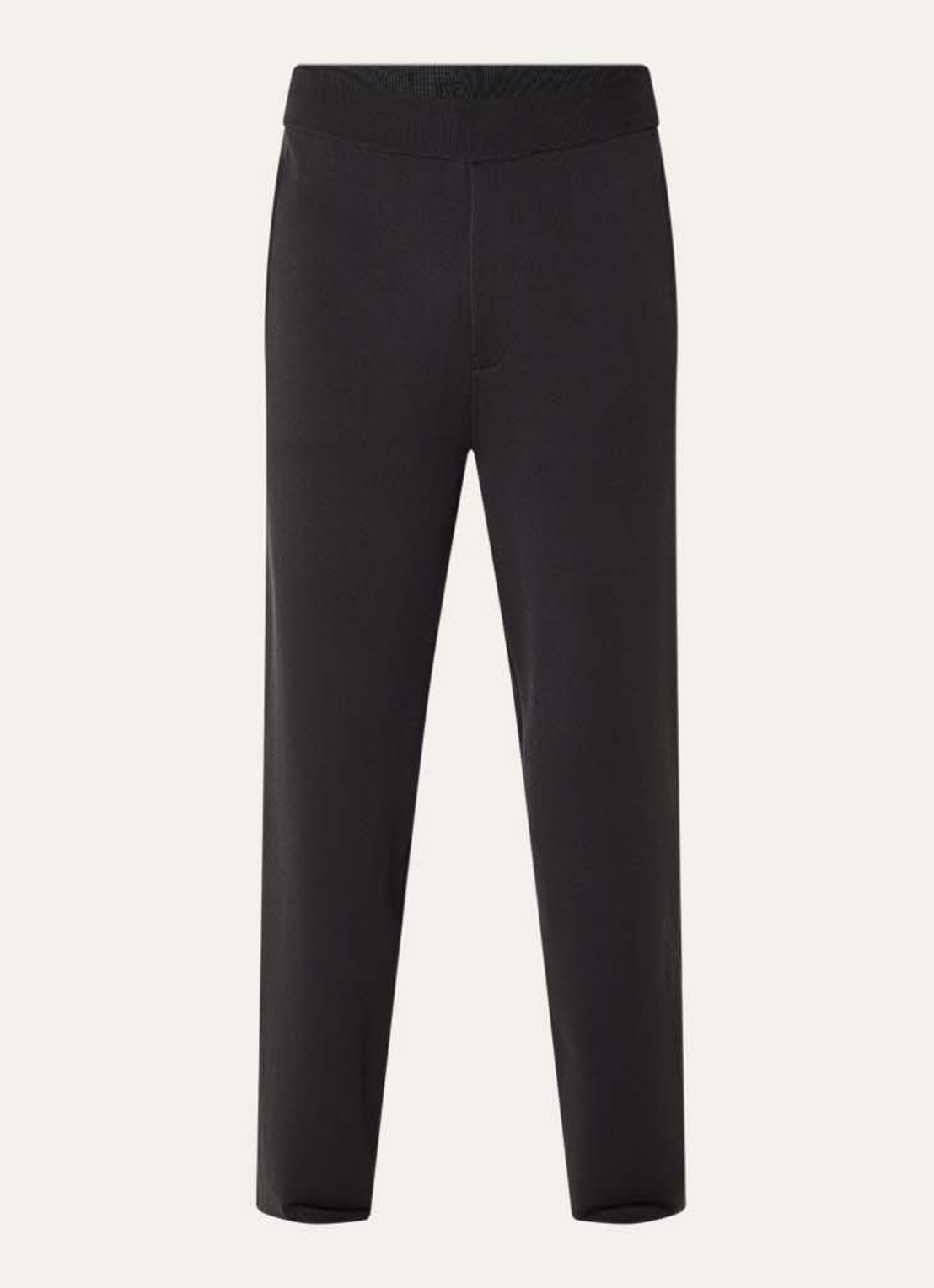 Armani Straight fit broek met steekzakken - voorkant 3 antraciet