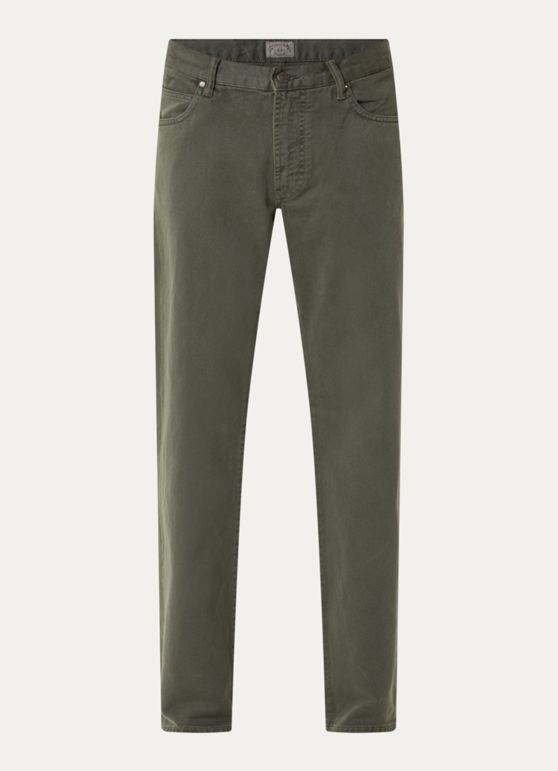 Armani Straight fit broek met steekzakken - voorkant 3 groen