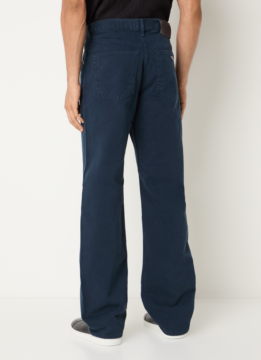 Armani Straight fit broek met steekzakken - achterkant 5 indigo