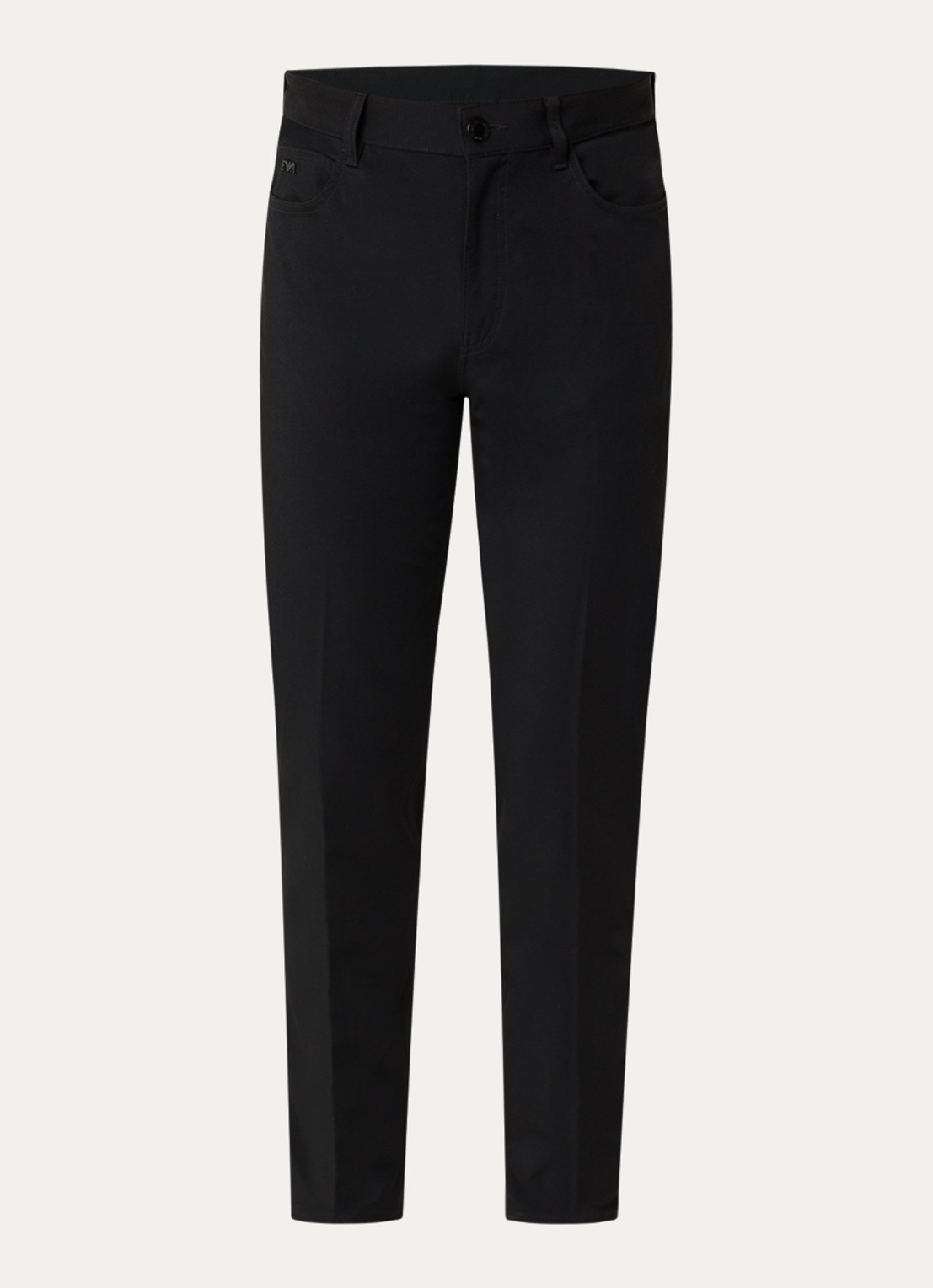 Armani Straight fit chino met steekzakken - voorkant 4 zwart